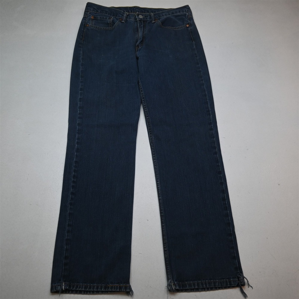 Levis 36x34 Dark Denim 514 Slim Straight Mens‎ Jeans